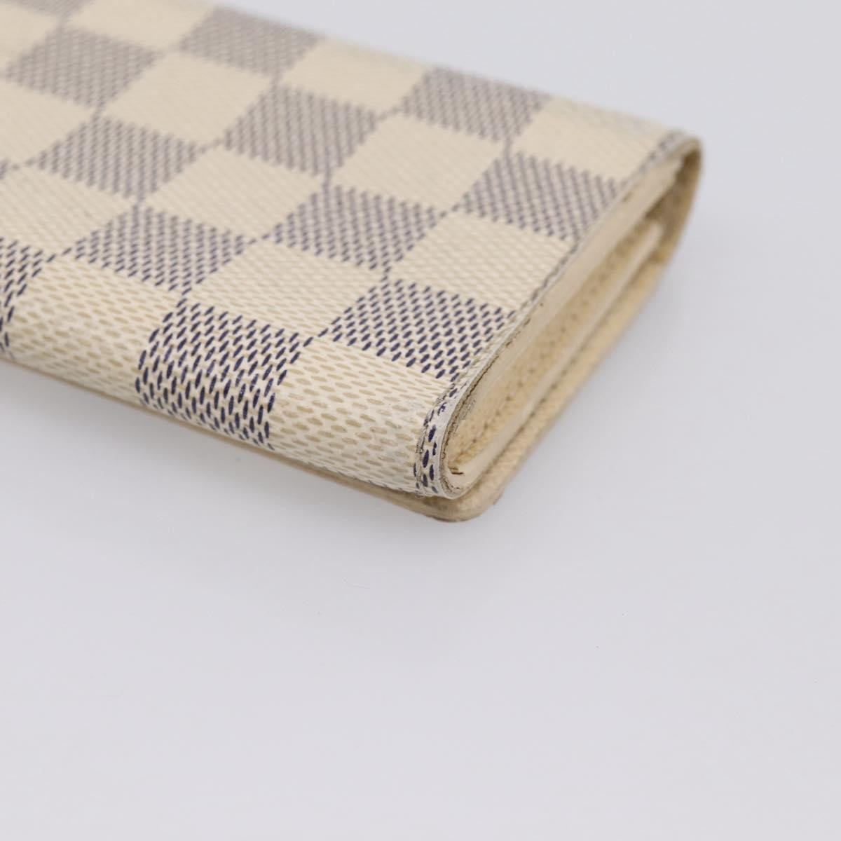 Louis Vuitton Envelope Business Card Holder Damier White Canvas Card Holders Accessory (Pre-Owned)