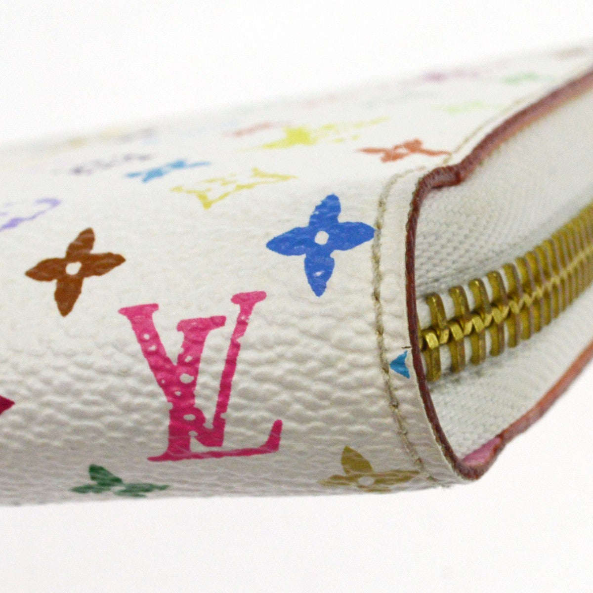 Louis Vuitton Zippy Monogram Multicolor White Canvas Wallets Accessory (Pre-Owned)