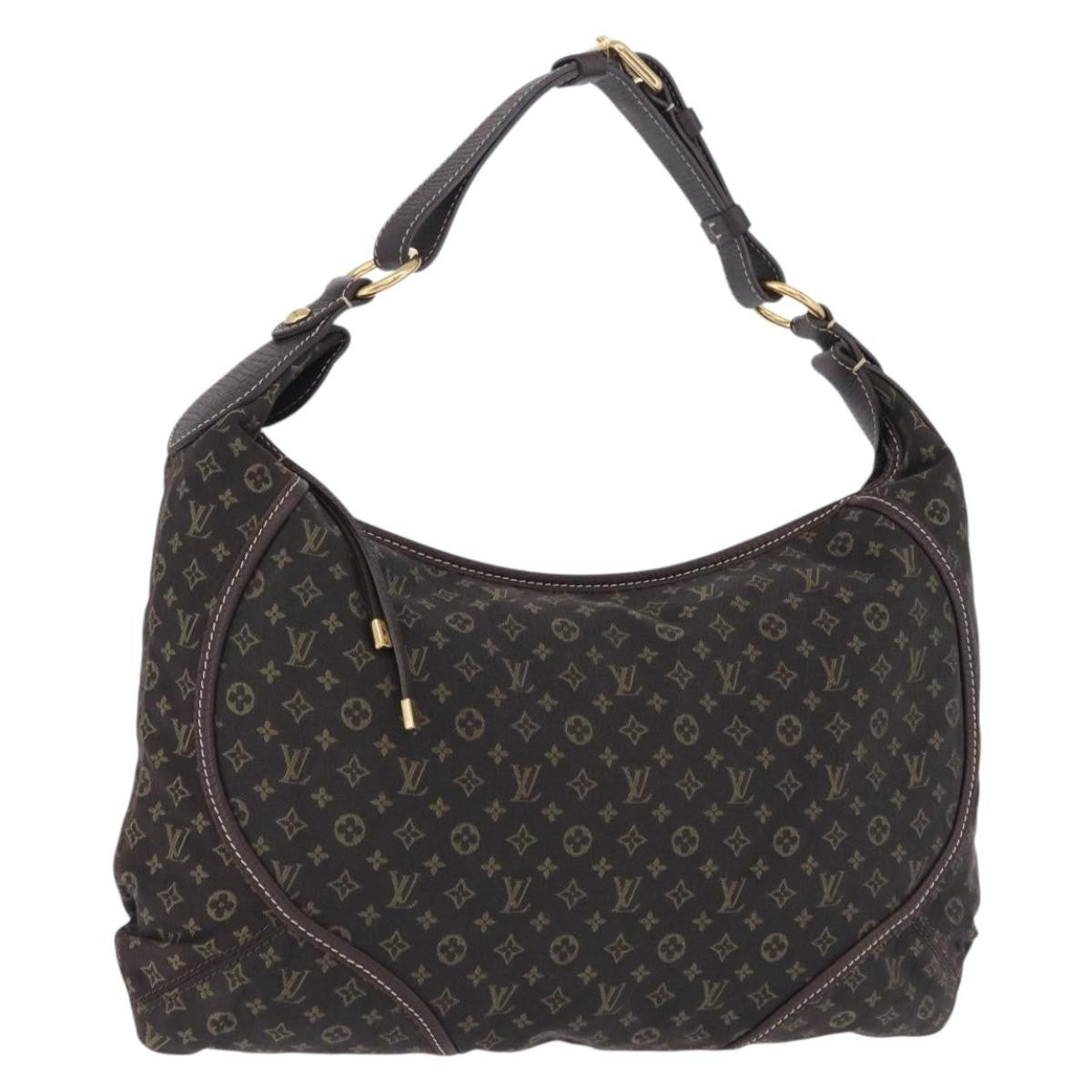 Louis Vuitton Manon Mini Lin Brown Canvas Handbag (Pre-Owned)