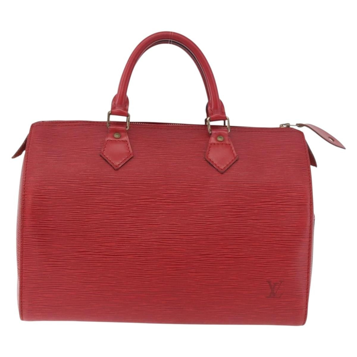 Louis Vuitton Speedy Epi Leather Red Leather Handbag (Pre-Owned)