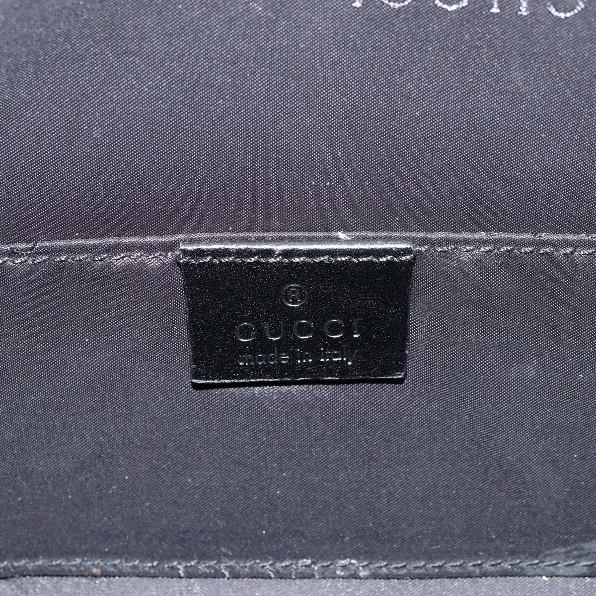 Gucci Zip Hobo Nylon Black Nylon Shoulder Bag Bag (Pre-Owned)