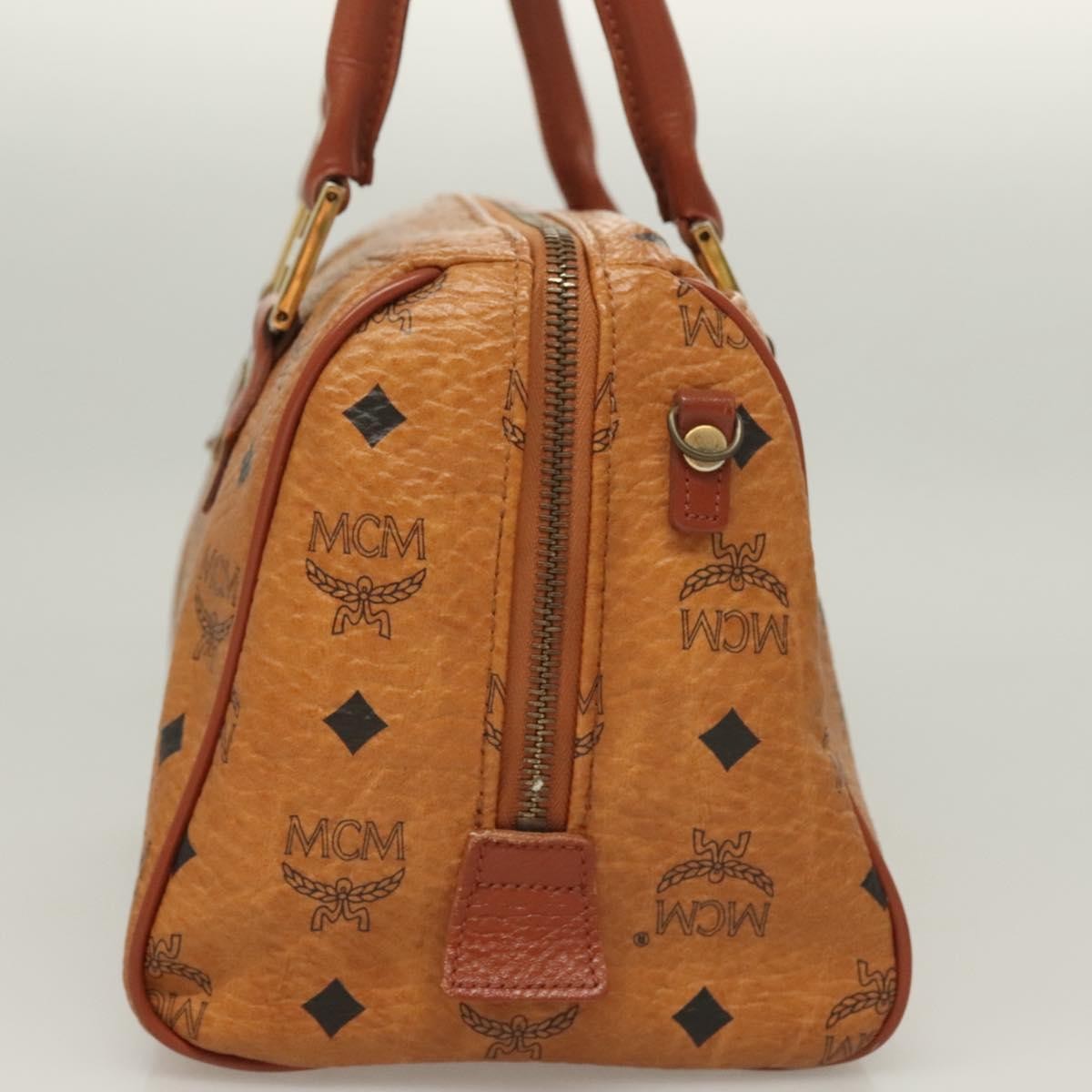 MCM Visetos Canvas And Leather Brown Canvas Bag (Pre-Owned)