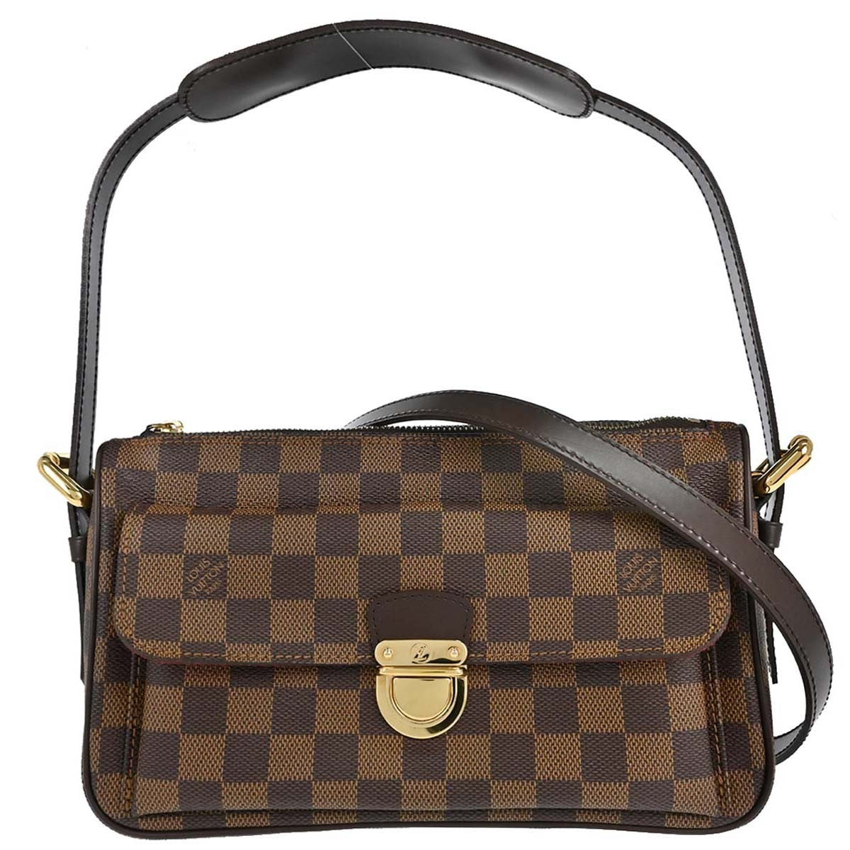 Louis Vuitton Ravello Damier Brown Canvas Handbag (Pre-Owned)