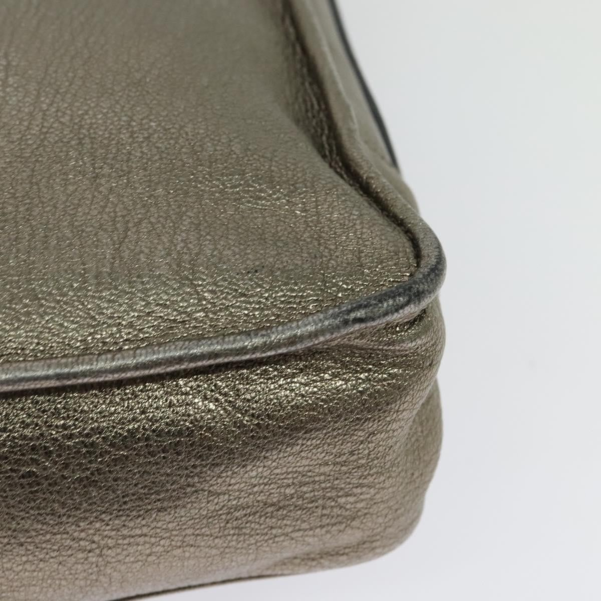 Loewe Anagram Leather Gold Leather Tote Bag Bag (Pre-Owned)