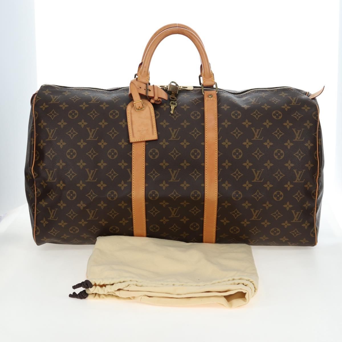Louis Vuitton Keepall Monogram Canvas Brown Canvas Travel Bag Bag (Pre-Owned)