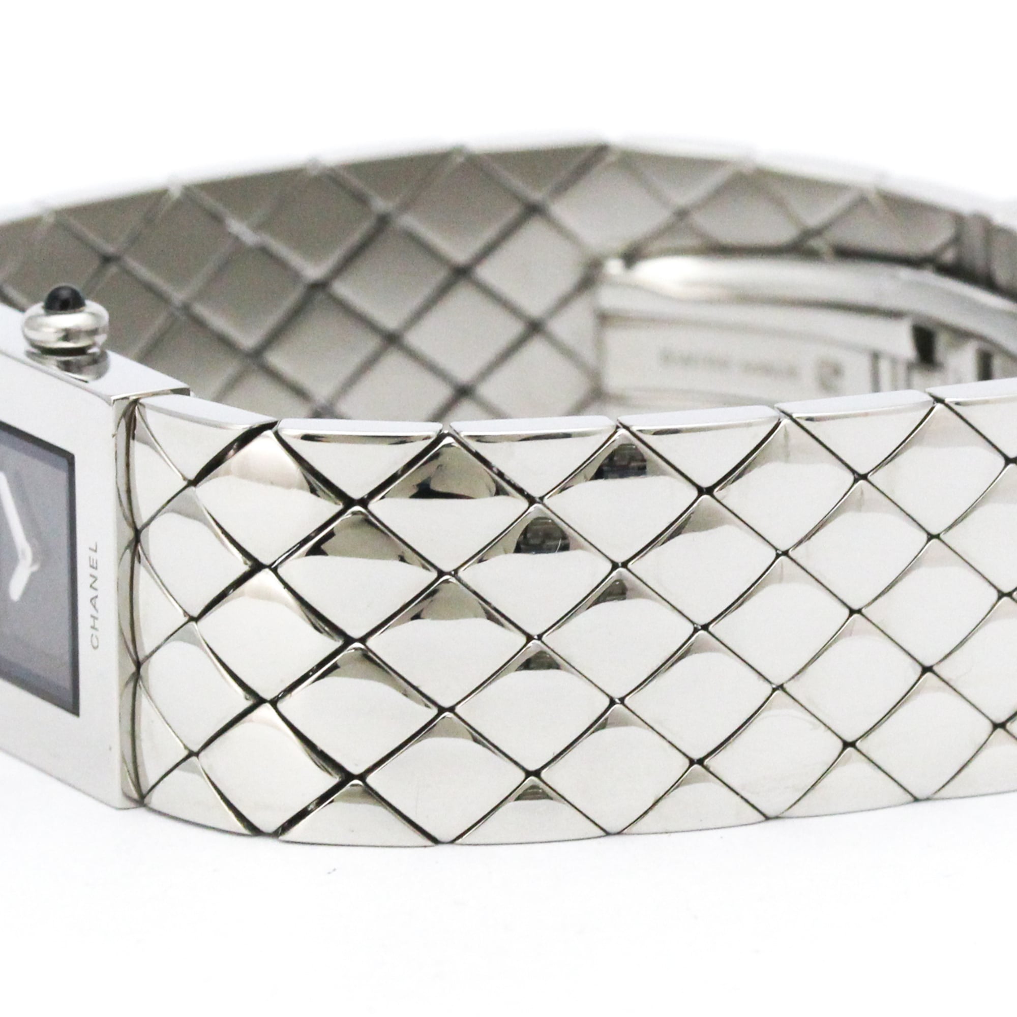 Chanel Matelasse Quartz Stainless Steel Watch (Pre-Owned)