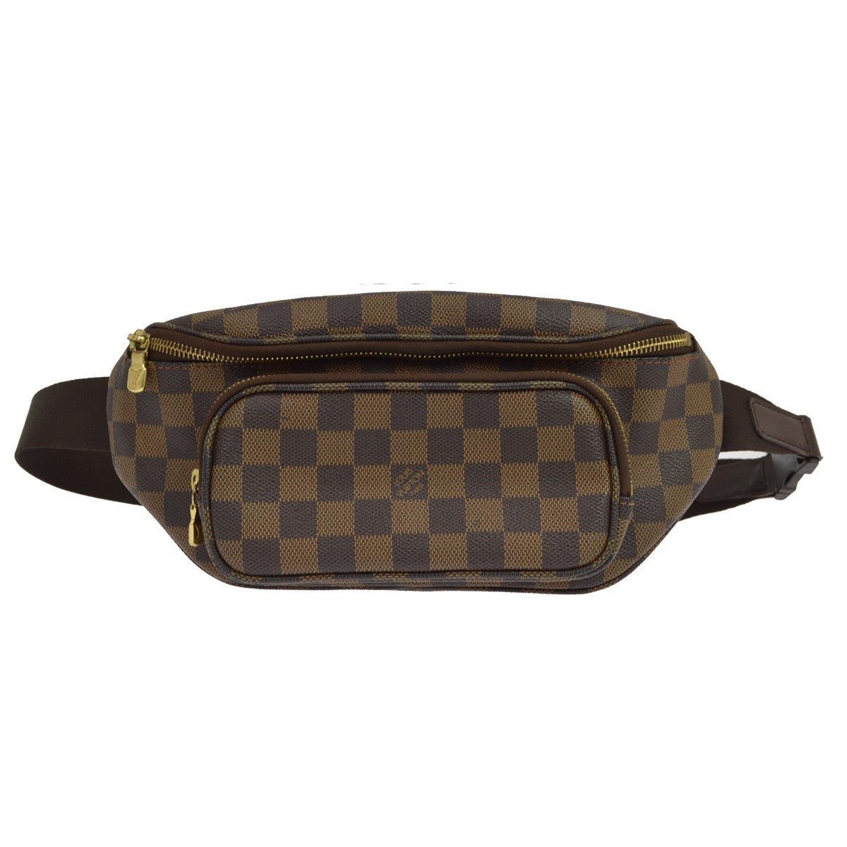 Louis Vuitton Melville Waist Damier Ebene Brown Canvas Shoulder Bag Bag (Pre-Owned)