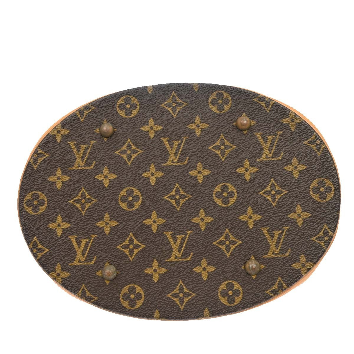 Louis Vuitton Bucket Monogram Canvas Brown Canvas Handbag (Pre-Owned)