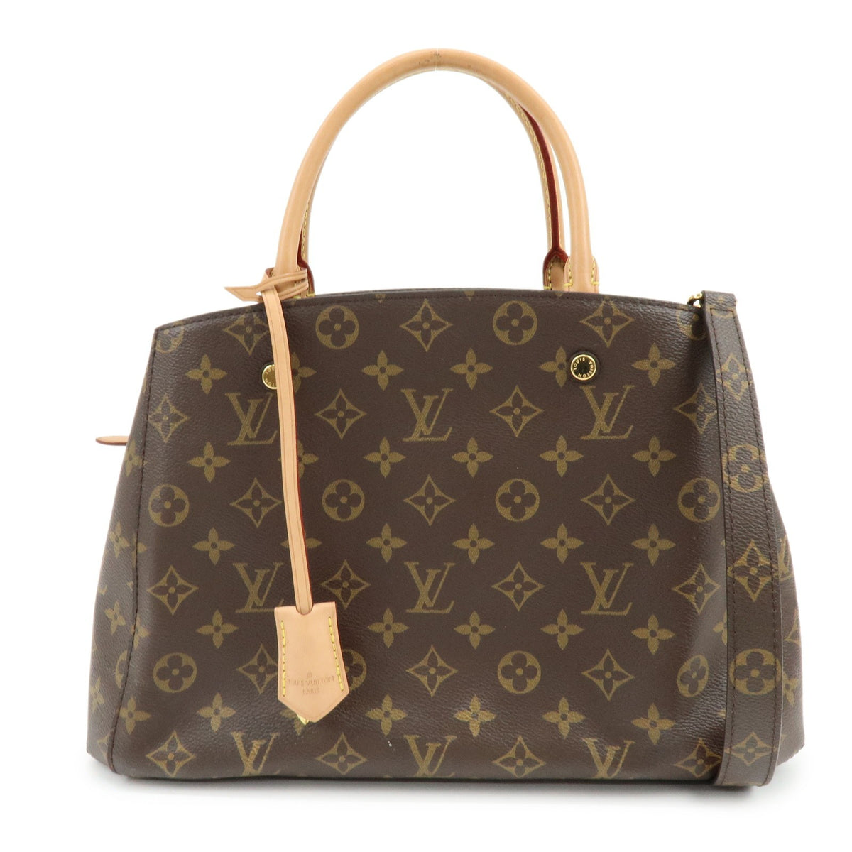 Louis Vuitton Montaigne Monogram Canvas Brown Canvas Handbag (Pre-Owned)