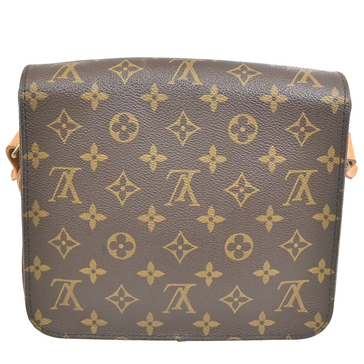 Louis Vuitton Cartouchiere Monogram Canvas Brown Canvas Handbag (Pre-Owned)