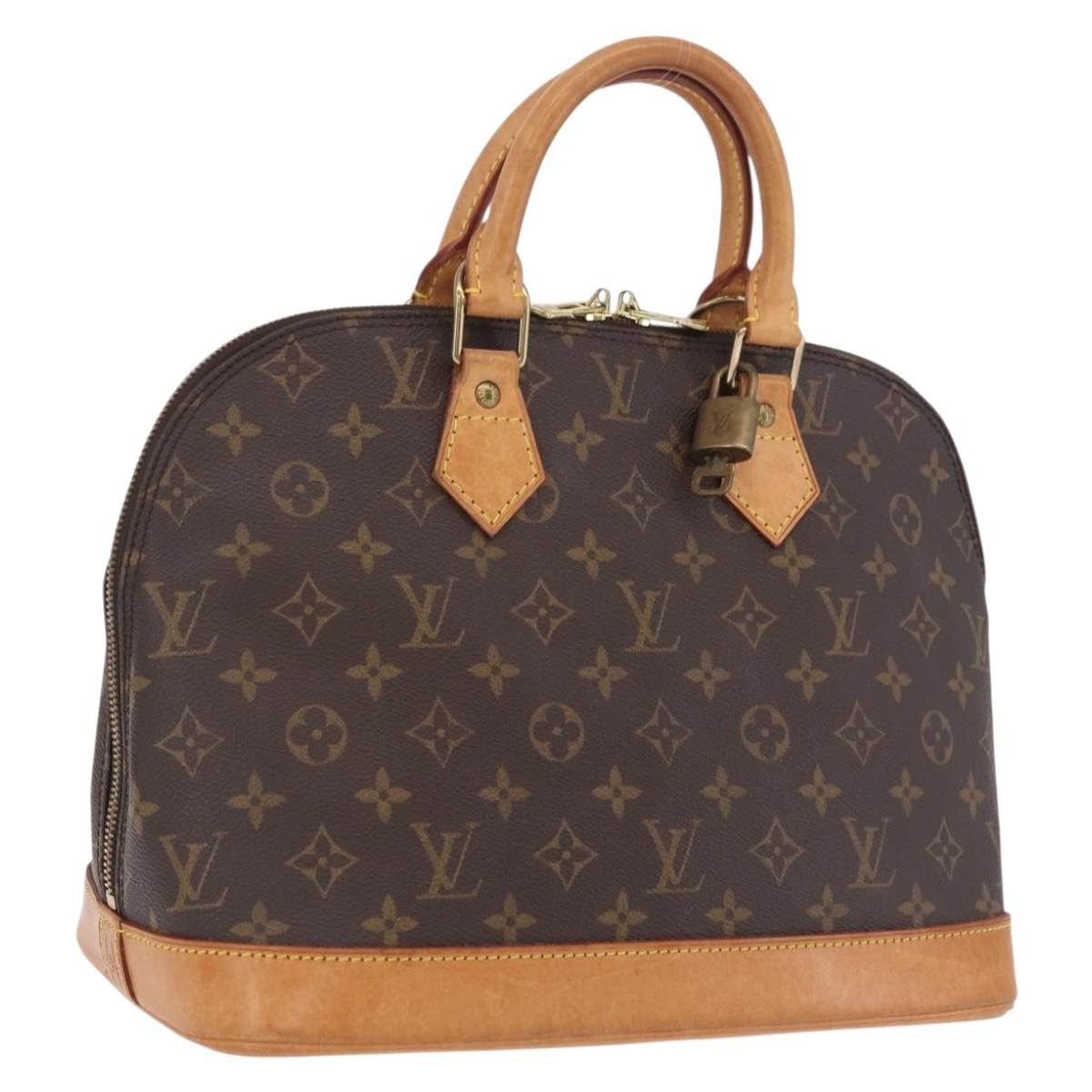Louis Vuitton Alma Monogram Canvas Brown Canvas Handbag (Pre-Owned)