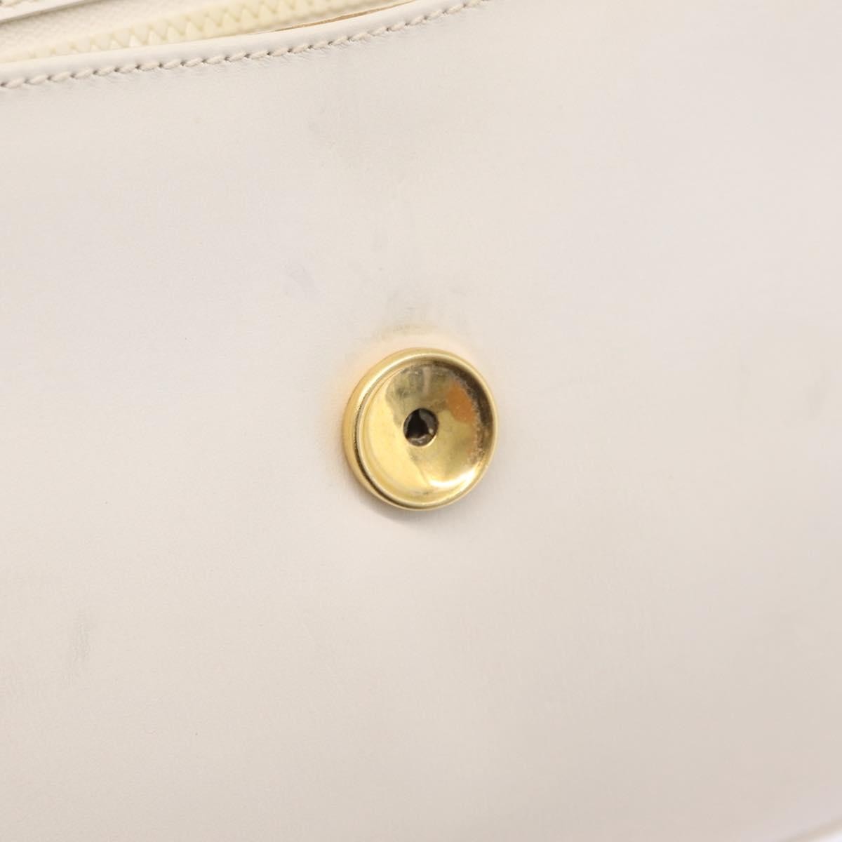 Gucci Shoulder Leather White Leather Shoulder Bag Bag (Pre-Owned)