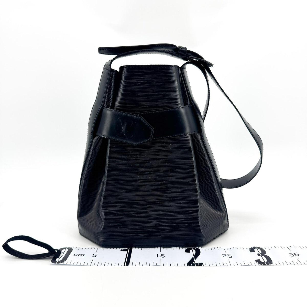 Louis Vuitton Vintage Sac D'epaule Epi Leather Black Leather Handbag (Pre-Owned)