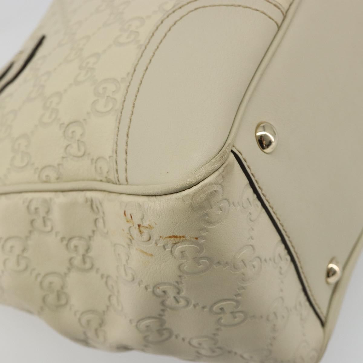 Gucci Princy Tote Guccissima Leather Beige Leather Shoulder Bag Bag (Pre-Owned)