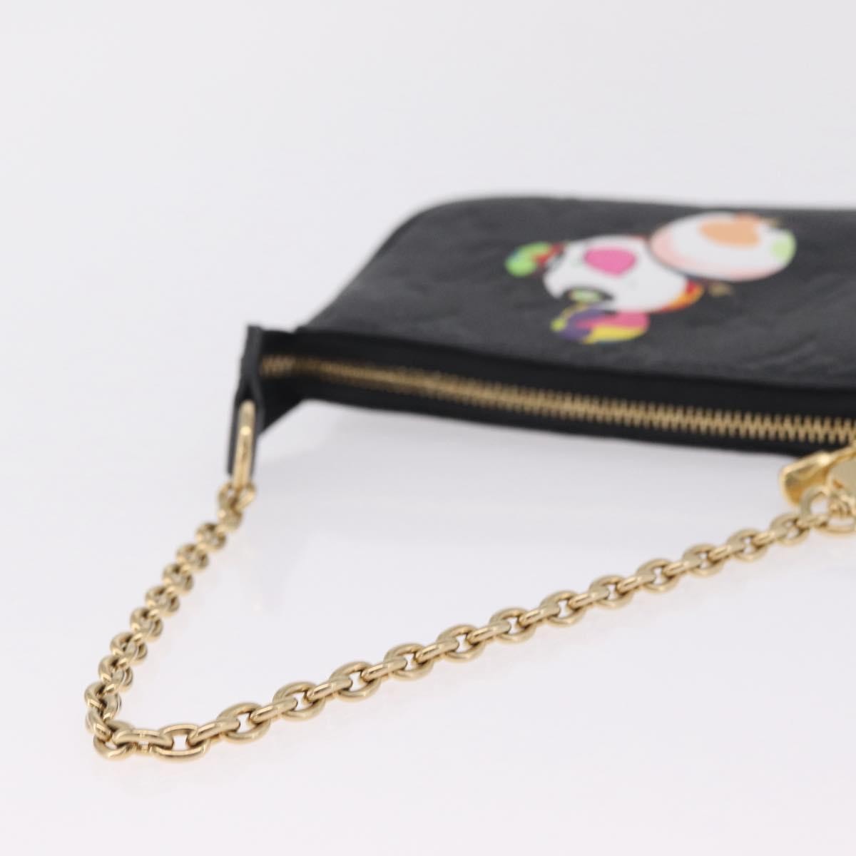 Louis Vuitton Pochette Accessoires Monogram Empreinte Leather Black Leather Clutche & Pouche Bag (Pre-Owned)