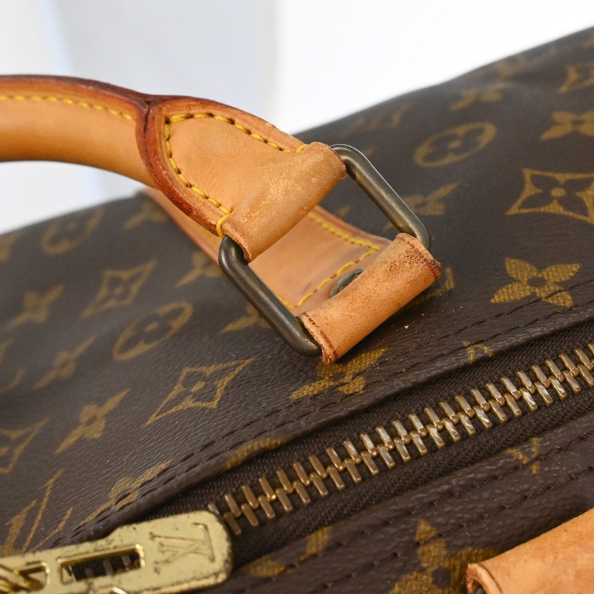 Louis Vuitton Keepall Monogram Canvas Brown Canvas Travel Bag Bag (Pre-Owned)