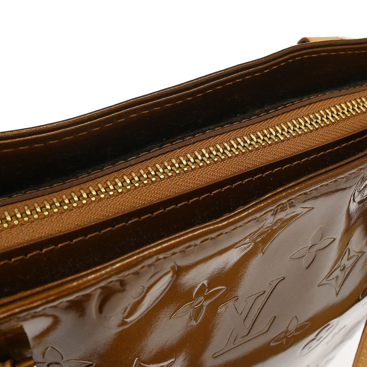 Louis Vuitton Houston Monogram Vernis Brown Patent_Leather Tote Bag Bag (Pre-Owned)