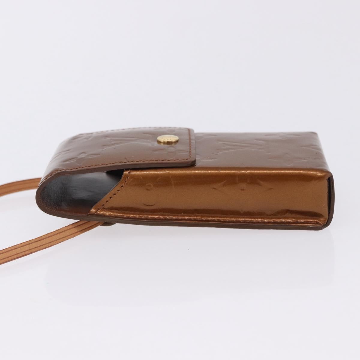 Louis Vuitton Walker Monogram Vernis Brown Patent_Leather Wallets Accessory (Pre-Owned)