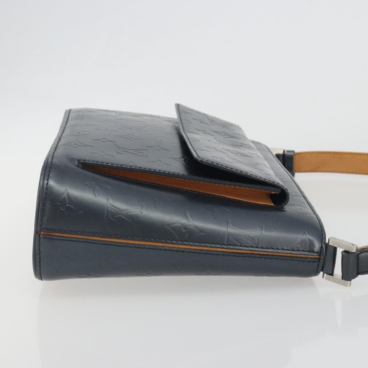 Louis Vuitton Mat Allston Monogram Vernis Navy Leather Handbag (Pre-Owned)