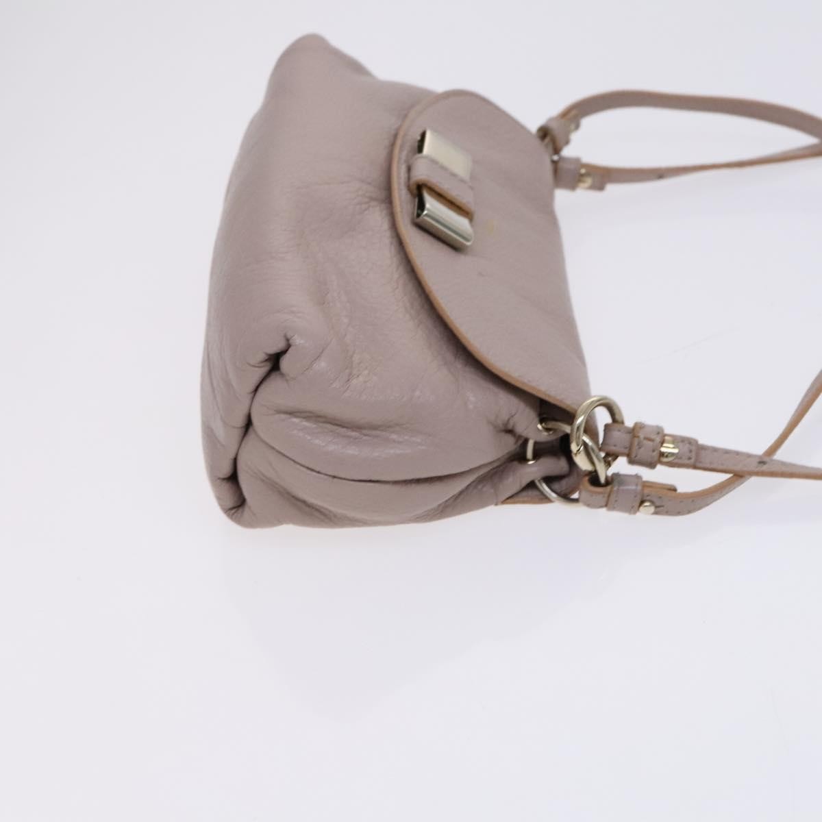 Chloe Lily Leather Purple Leather Shoulder Bag Bag (Pre-Owned)