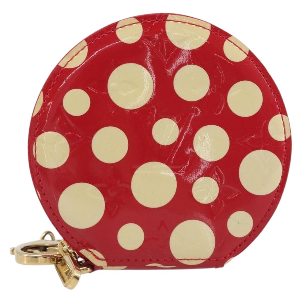 Louis Vuitton Boite Chapeau Coin Purse Patent Leather Red Patent_Leather Wallets Accessory (Pre-Owned)