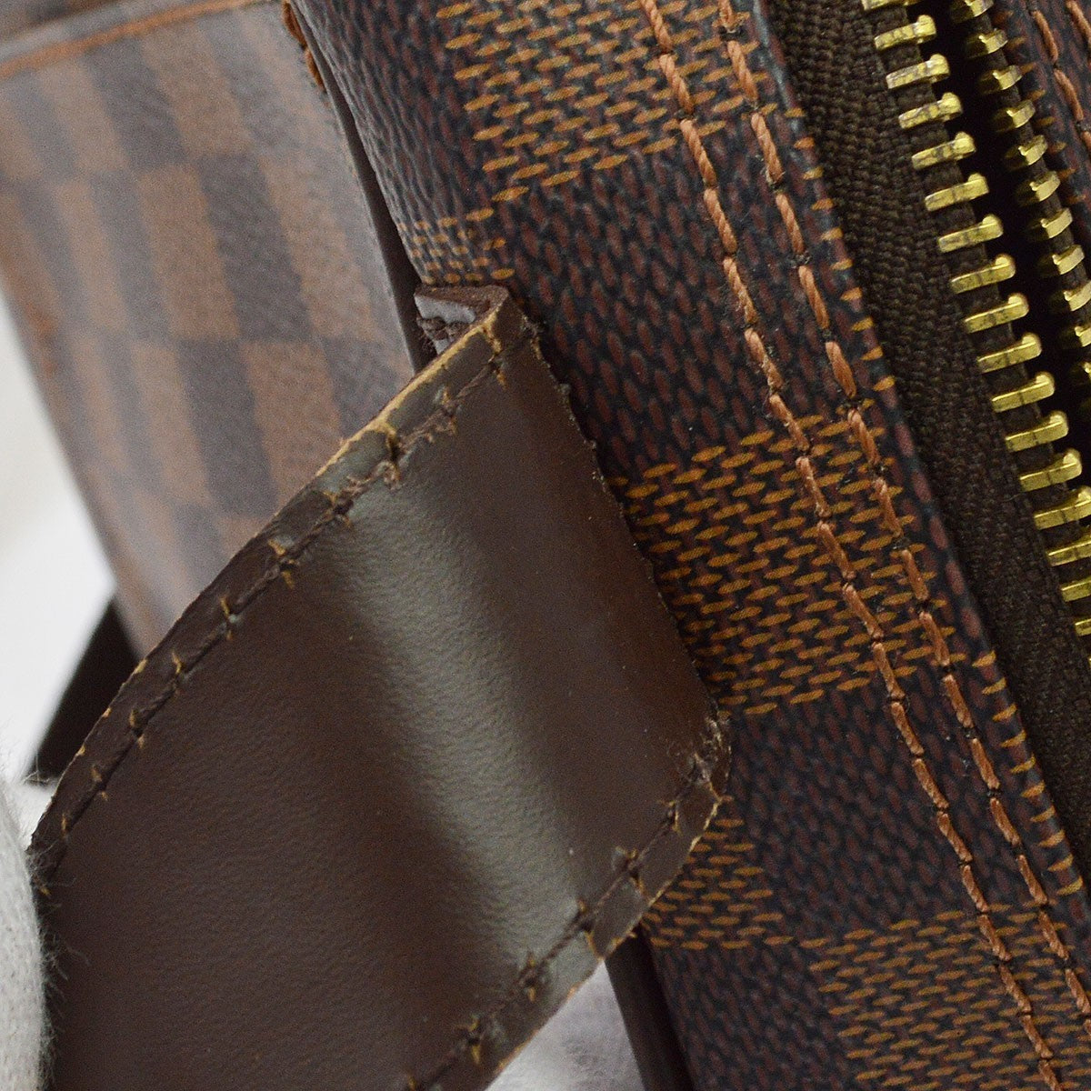 Louis Vuitton Olav Damier Ebene Brown Canvas Shoulder Bag Bag (Pre-Owned)