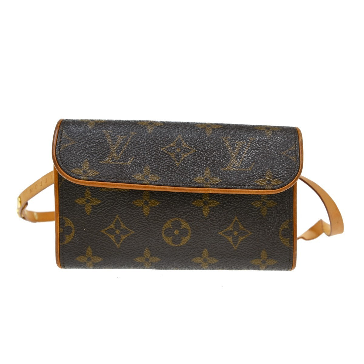 Louis Vuitton Florentine Monogram Brown Canvas Clutche & Pouche Bag (Pre-Owned)