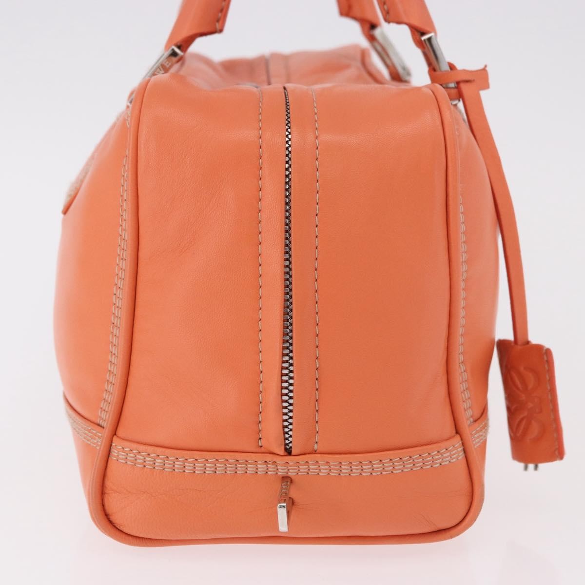 Loewe Anagram Leather Orange Leather Handbag (Pre-Owned)