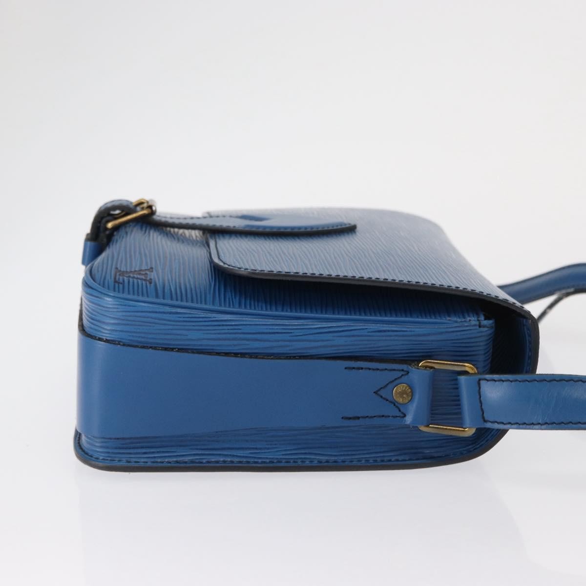 Louis Vuitton Cartouchiere Epi Leather Blue Leather Shoulder Bag Bag (Pre-Owned)