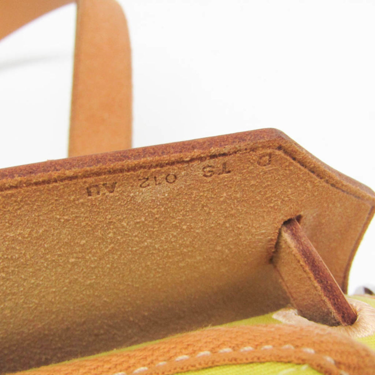 Hermes Herbag Zip Verso Leather And Toile Yellow Canvas Handbag (Pre-Owned)