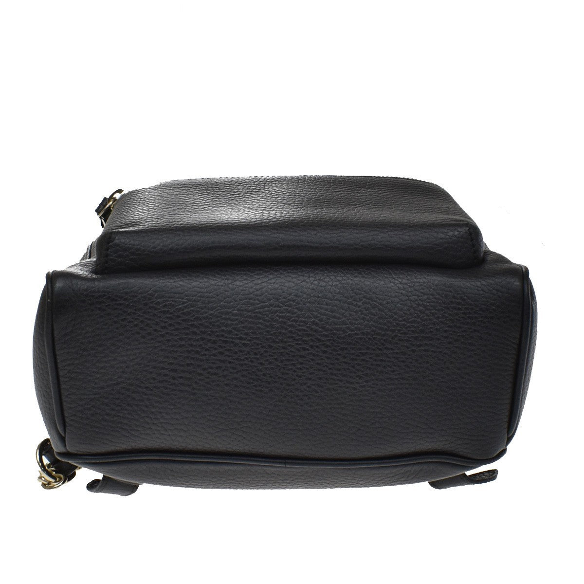 Gucci Soho Chain Leather Black Leather Backpack Bag (Pre-Owned)