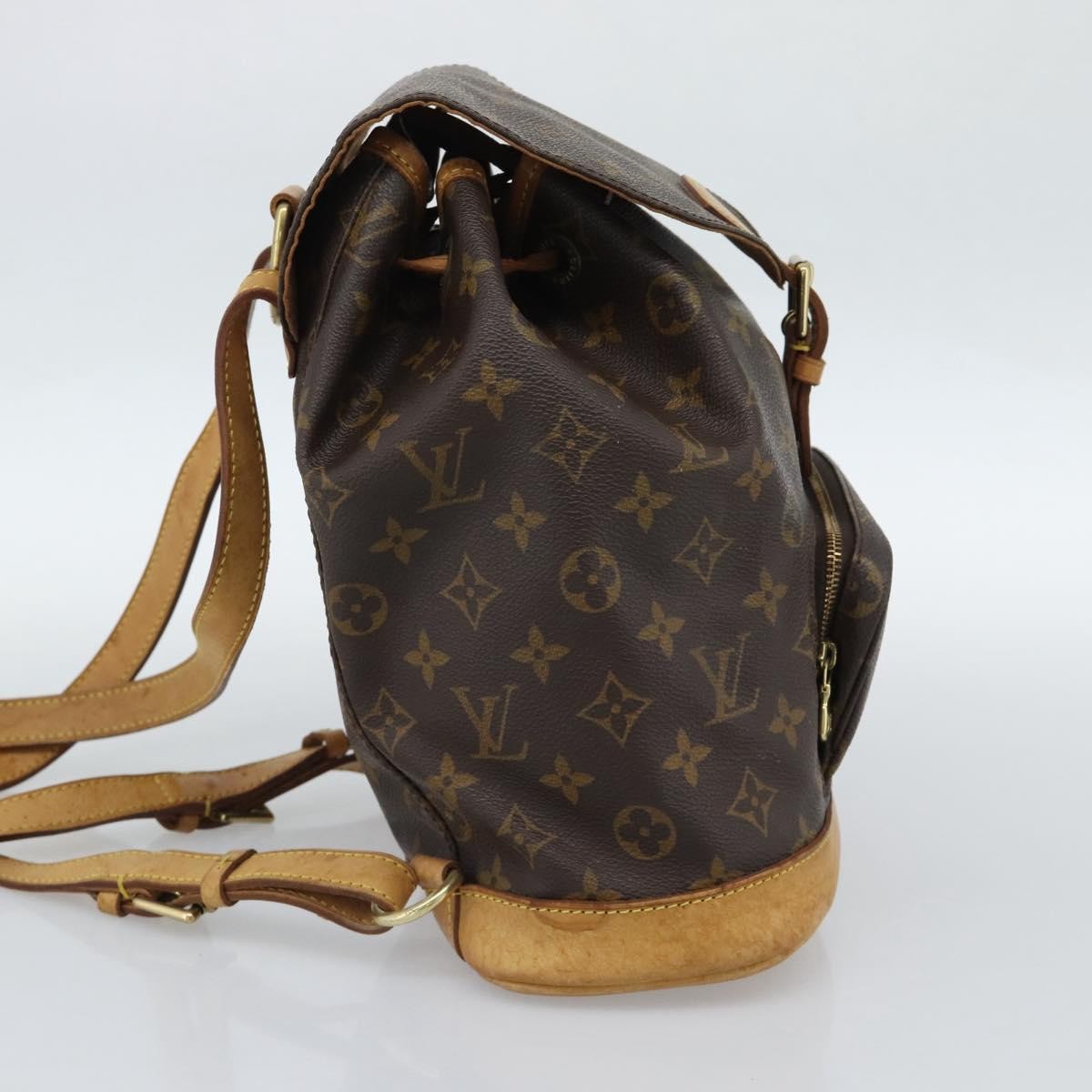 Louis Vuitton Vintage Montsouris Monogram Canvas Brown Canvas Backpack Bag (Pre-Owned)