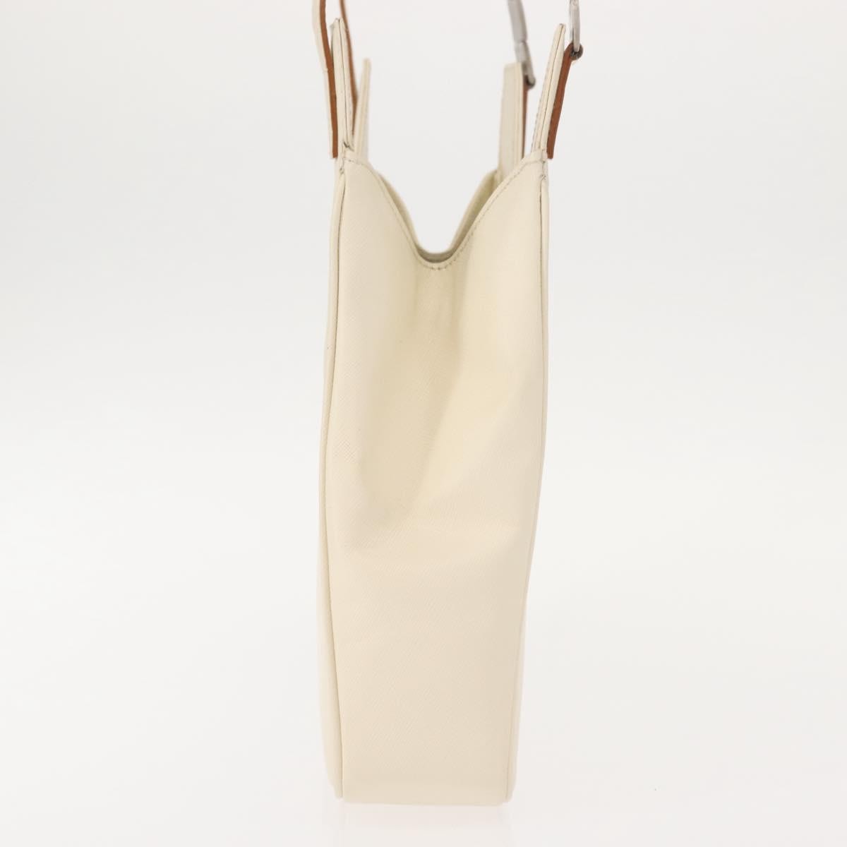 Salvatore Ferragamo Shoulder Leather Ecru Leather Shoulder Bag Bag (Pre-Owned)