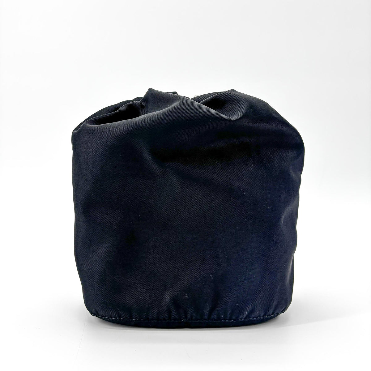 Prada Vela Drawstring Bucket Tessuto Black Nylon Clutche & Pouche Bag (Pre-Owned)