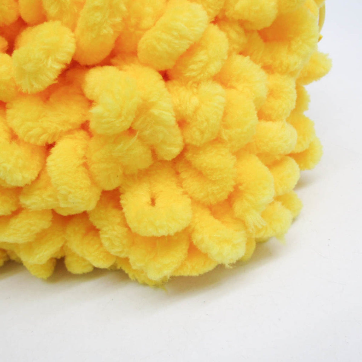 Bottega Veneta The Wave Twisted Chenille Yellow Textile Clutche & Pouche Bag (Pre-Owned)