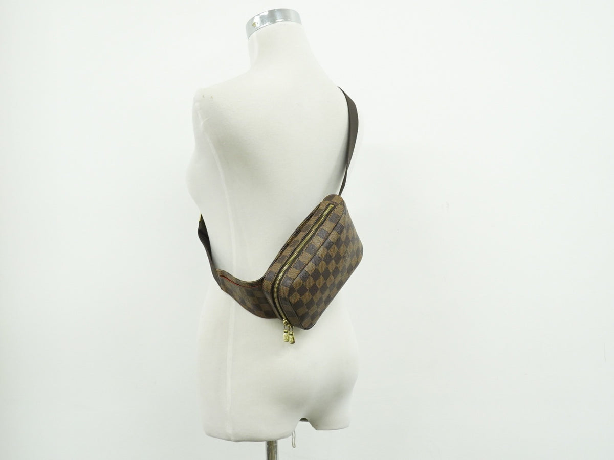 Louis Vuitton Geronimos Damier Brown Canvas Clutche & Pouche Bag (Pre-Owned)