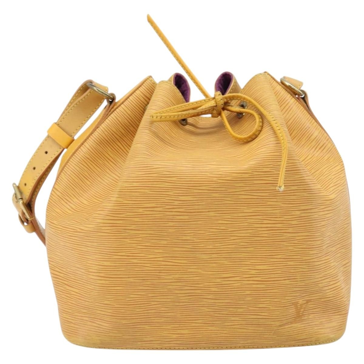 Louis Vuitton Petit Noe Nm Epi Leather Yellow Leather Shoulder Bag Bag (Pre-Owned)