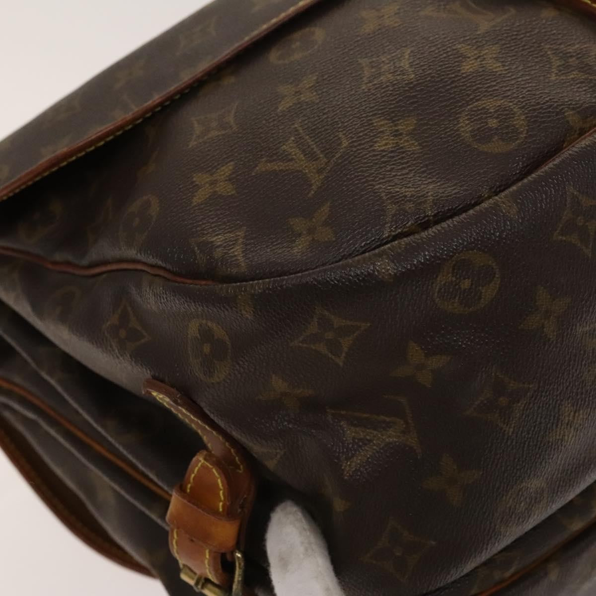 Louis Vuitton Saumur Monogram Canvas Brown Canvas Shoulder Bag Bag (Pre-Owned)