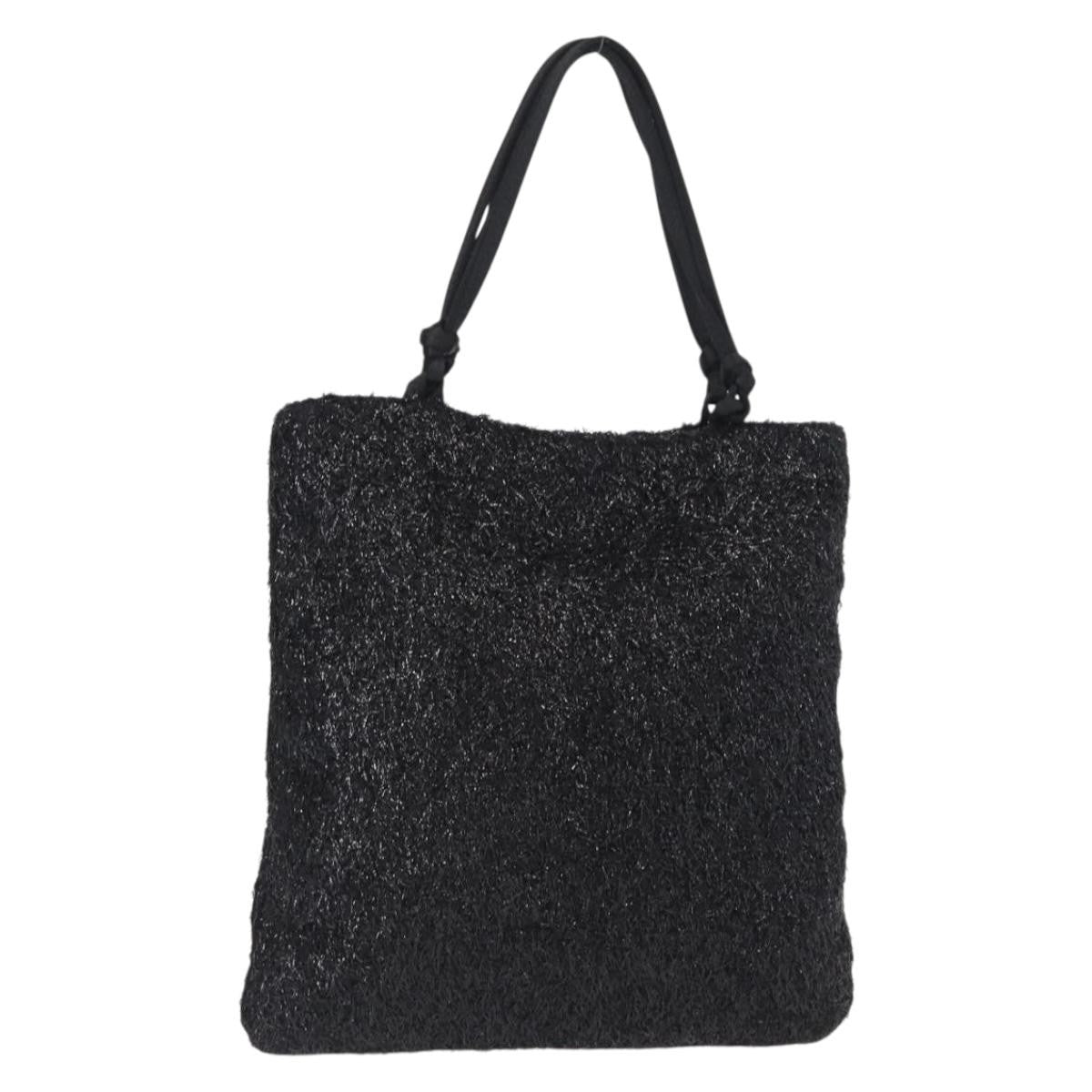 Prada Vintage Tote Nylon Black Nylon Tote Bag Bag (Pre-Owned)