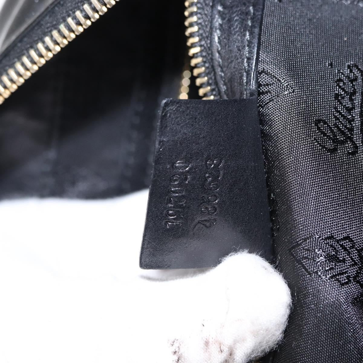 Gucci Hysteria Convertible Top Handle Patent Black Patent_Leather Handbag (Pre-Owned)