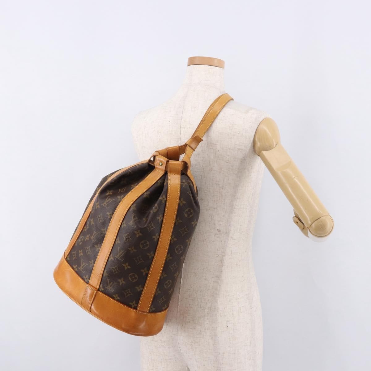 Louis Vuitton Randonnee Monogram Canvas Brown Canvas Shoulder Bag Bag (Pre-Owned)