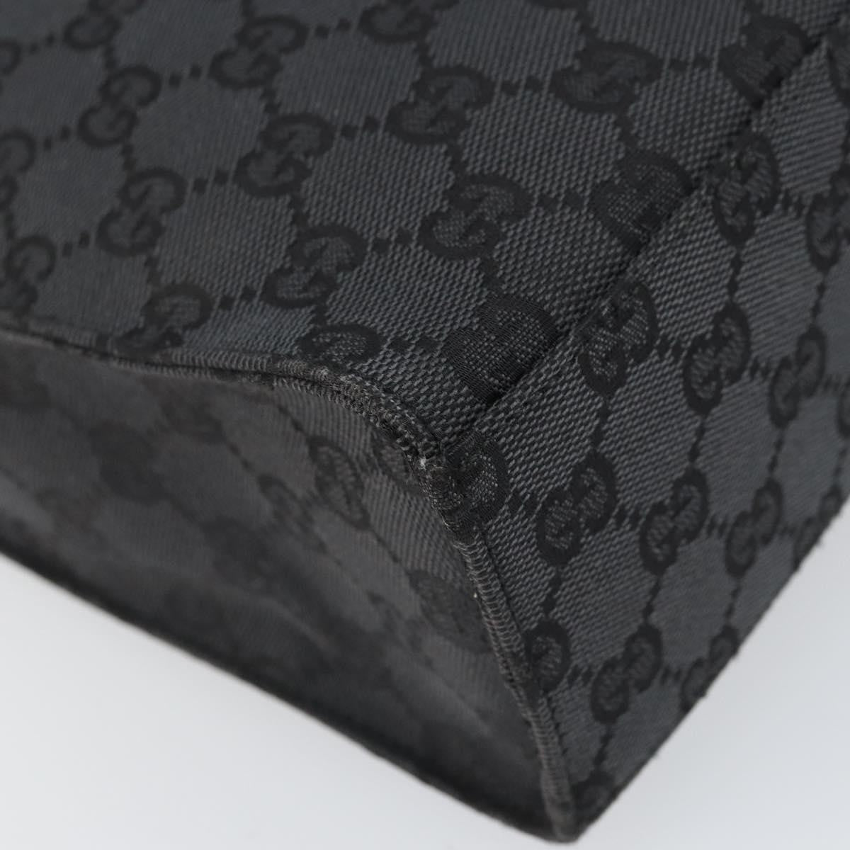 Gucci Jackie Gg Canvas Black Canvas Tote Bag Bag (Pre-Owned)