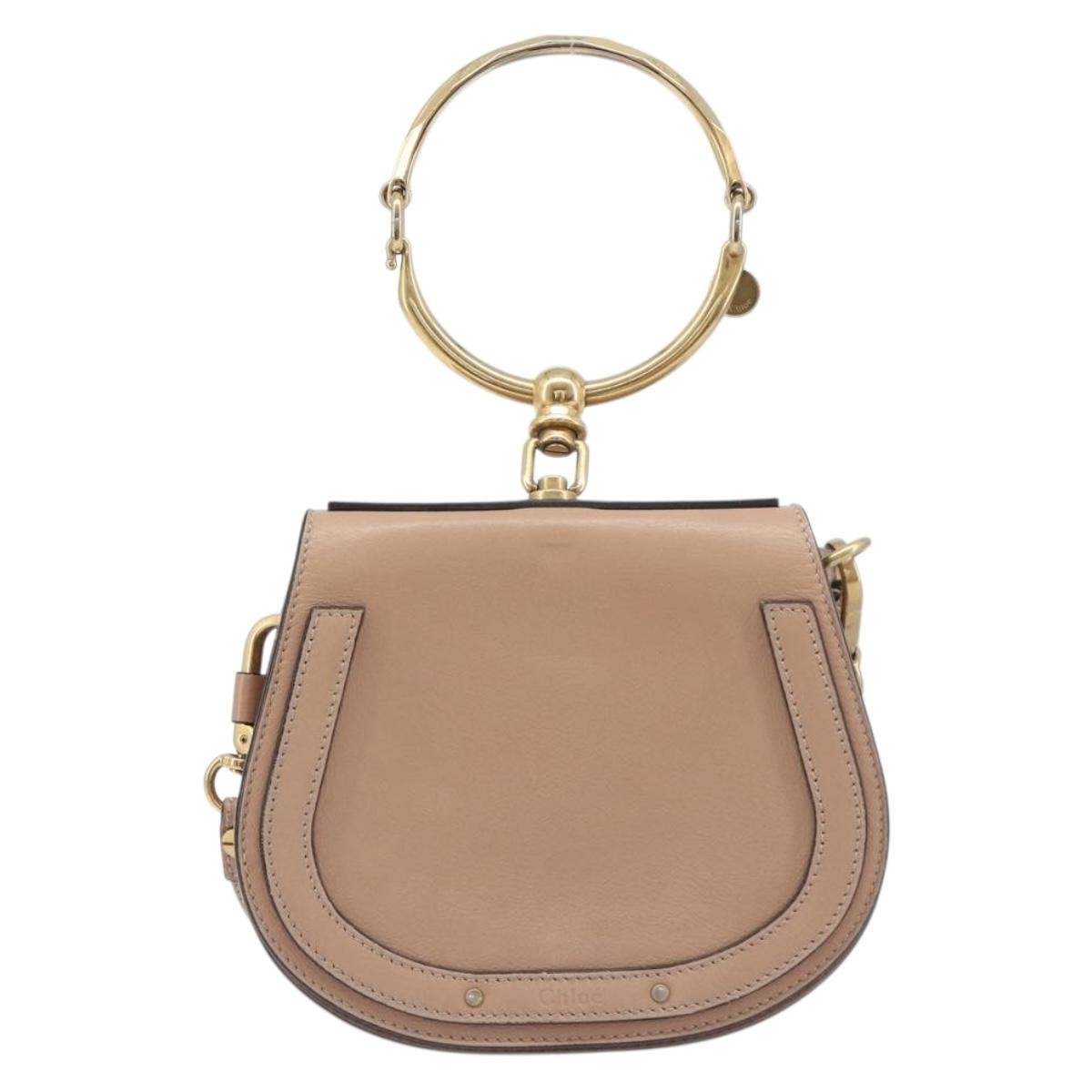 Chloe Nile Leather Pink Leather Crossbody Bag Bag (Pre-Owned)