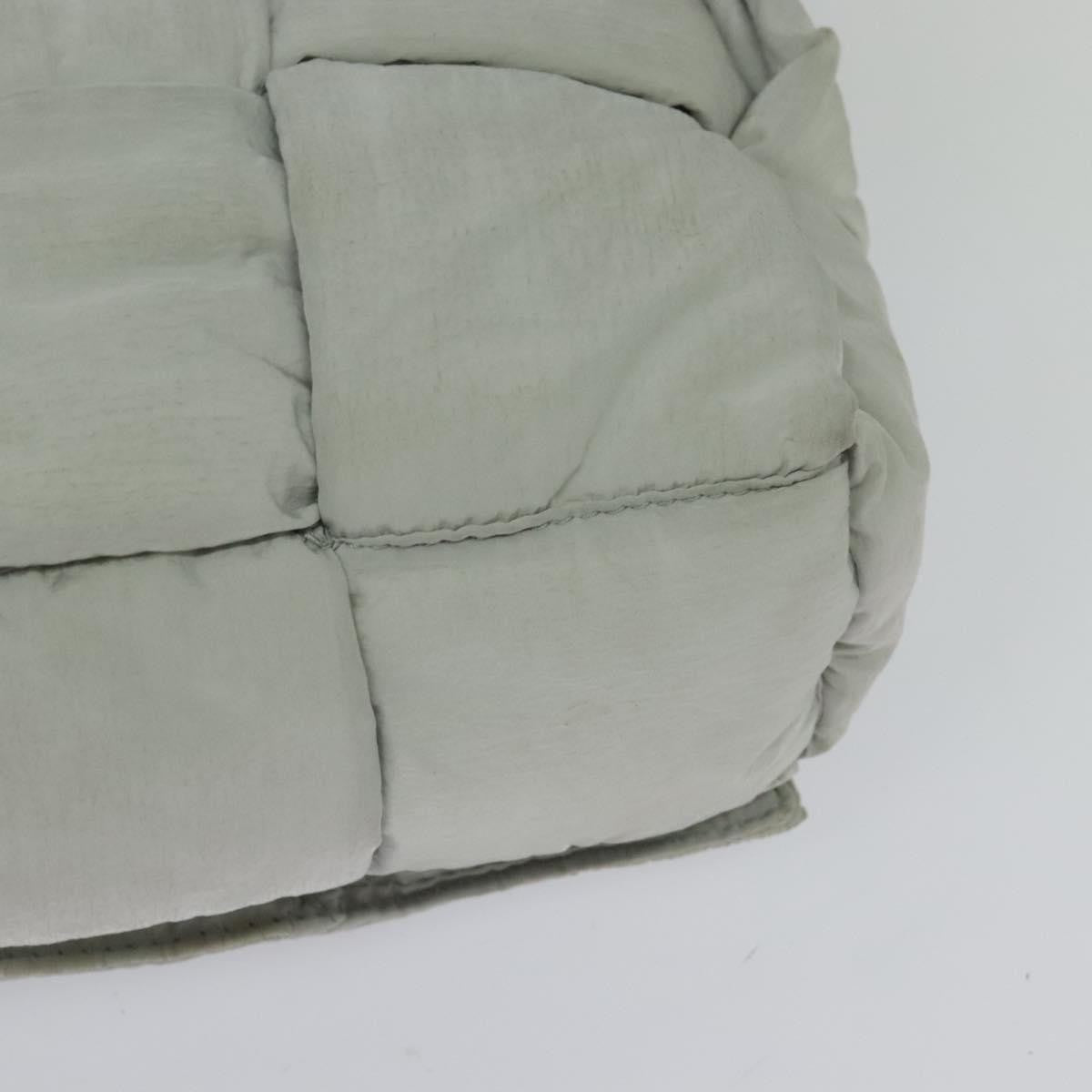 Bottega Veneta Padded Tech Cassette Intrecciato Nylon Gray Nylon Shoulder Bag Bag (Pre-Owned)