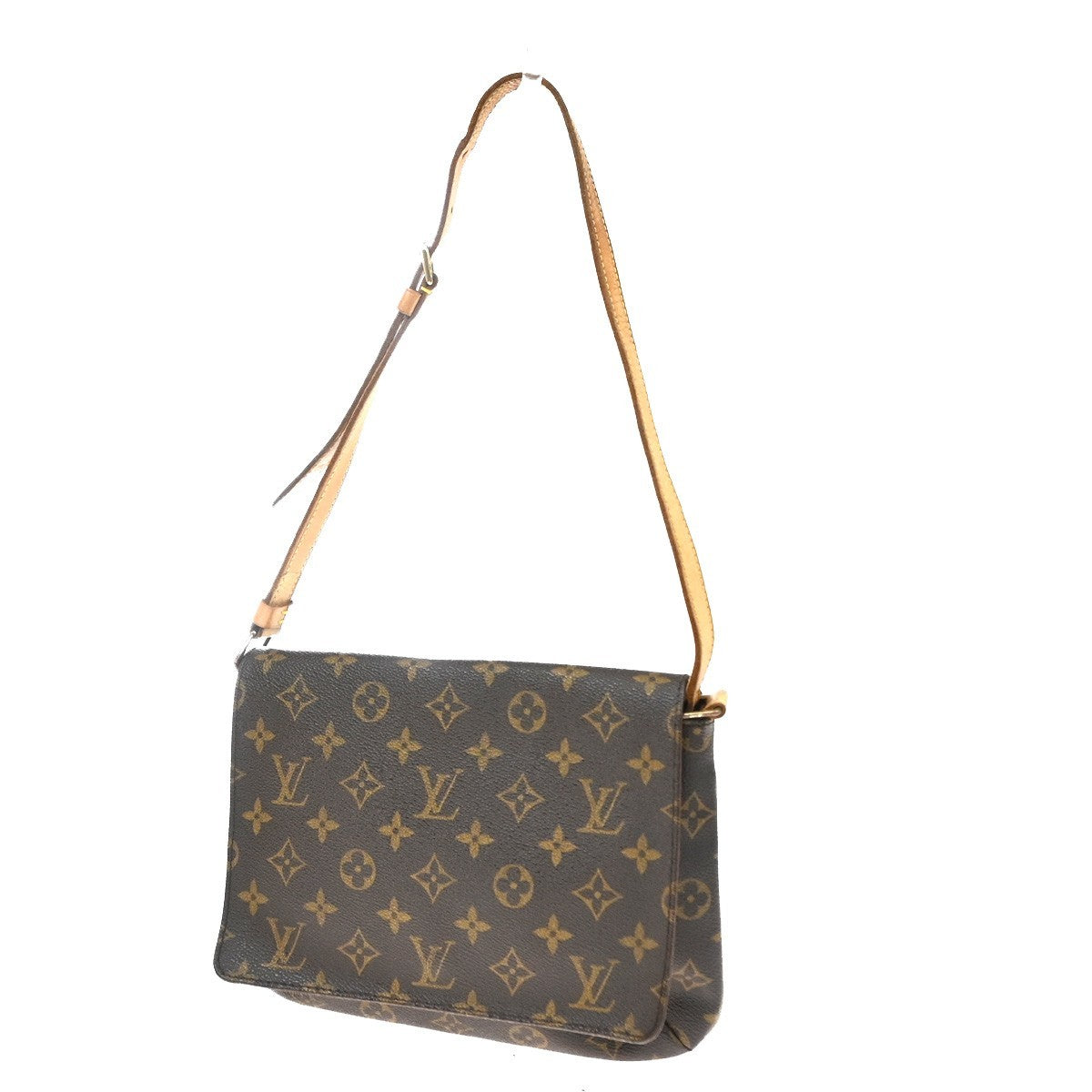Louis Vuitton Musette Tango Monogram Canvas Brown Canvas Shoulder Bag Bag (Pre-Owned)