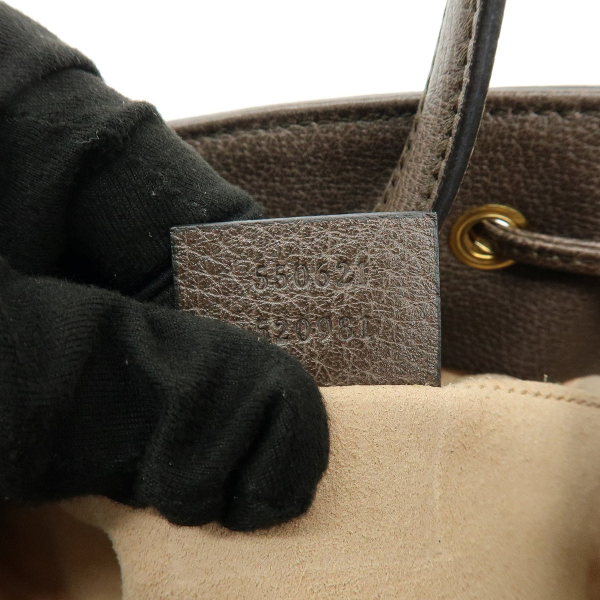 Gucci Ophidia Bucket Gg Coated Canvas Beige Canvas Handbag (Pre-Owned)