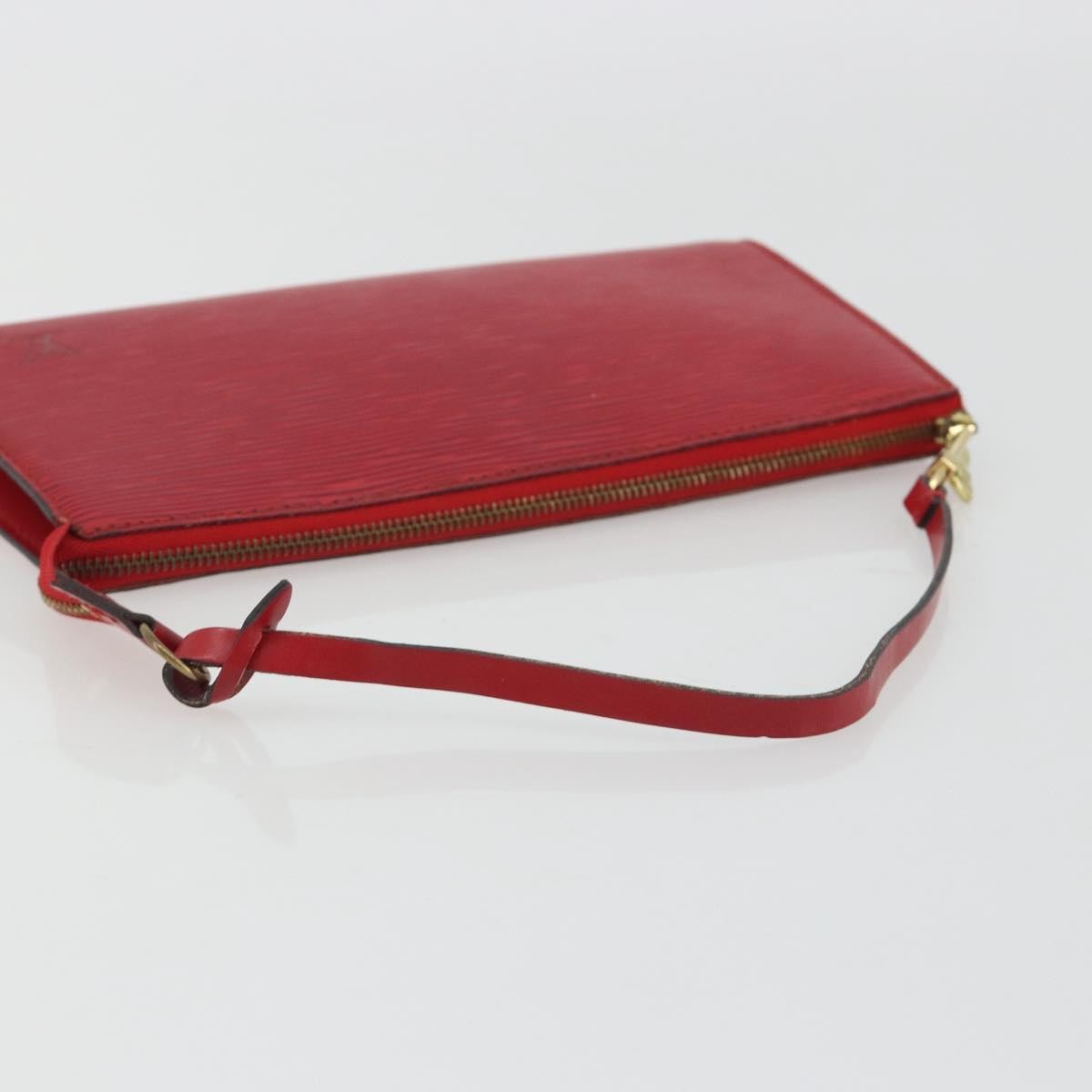 Louis Vuitton Pochette Accessoires Epi Red Leather Clutche & Pouche Bag (Pre-Owned)