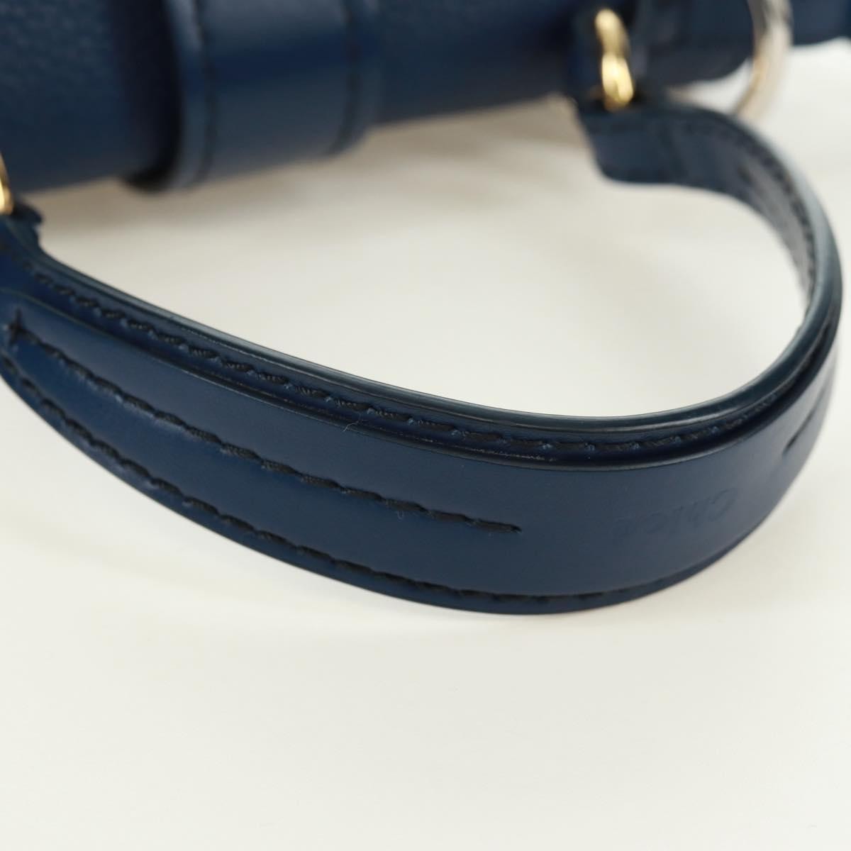 Chloe Aby Day Leather Blue Leather Handbag (Pre-Owned)