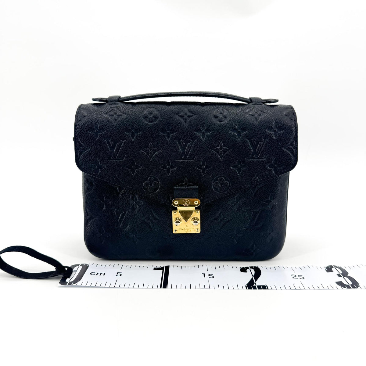 Louis Vuitton Pochette Metis Monogram Empreinte Leather Black Leather Clutche & Pouche Bag (Pre-Owned)