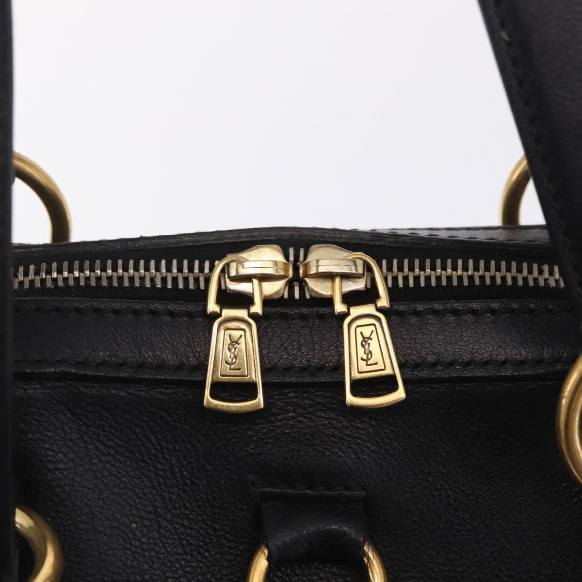 Saint Laurent Muse Leather Black Leather Shoulder Bag Bag (Pre-Owned)